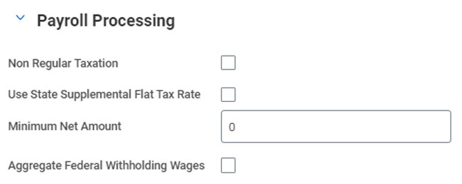 payroll agg fed withholding wage