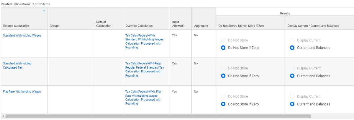 new federal withholding related calculations