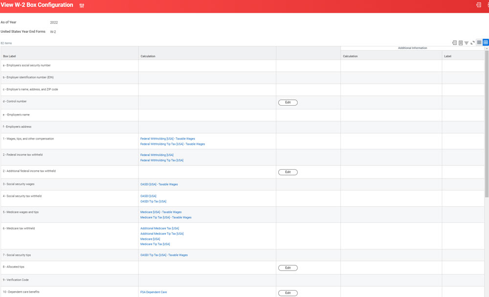 view w2 box configuration example