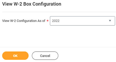 view w2 box configuration prompts