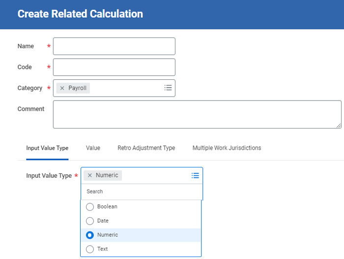 Create Related Calculation