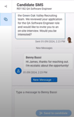 recruit candidate messaging