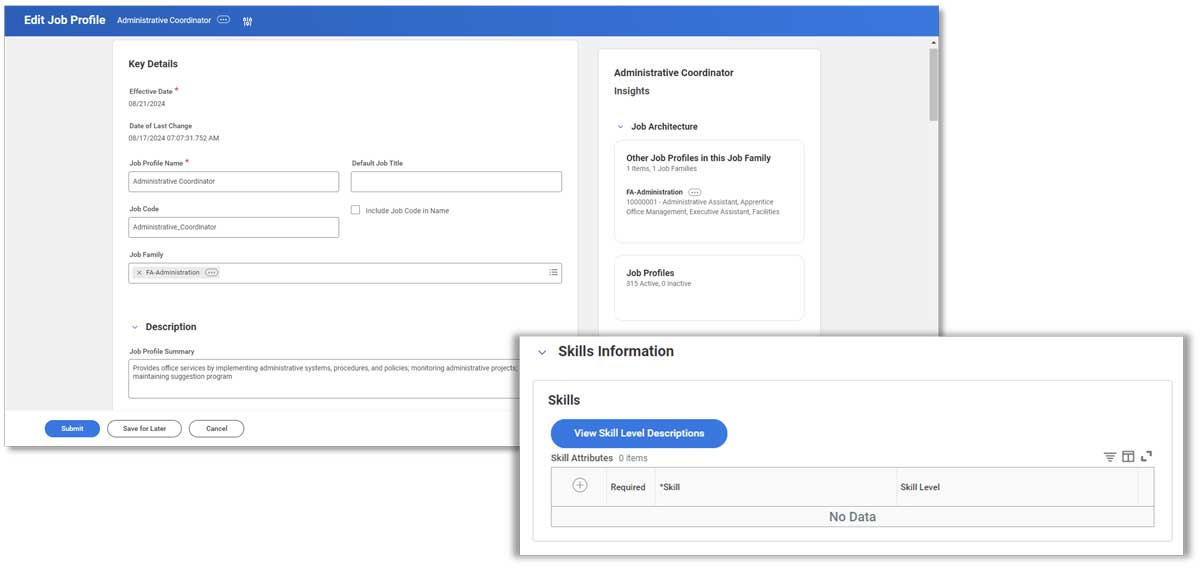 hcm job profile ui