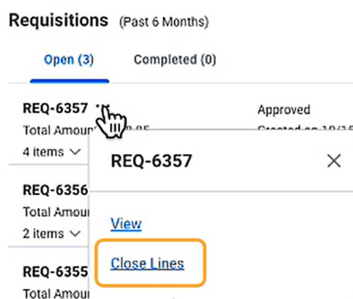 fins manually close requisitions 01