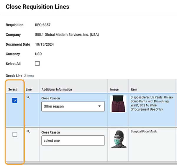 fins manually close requisitions 02