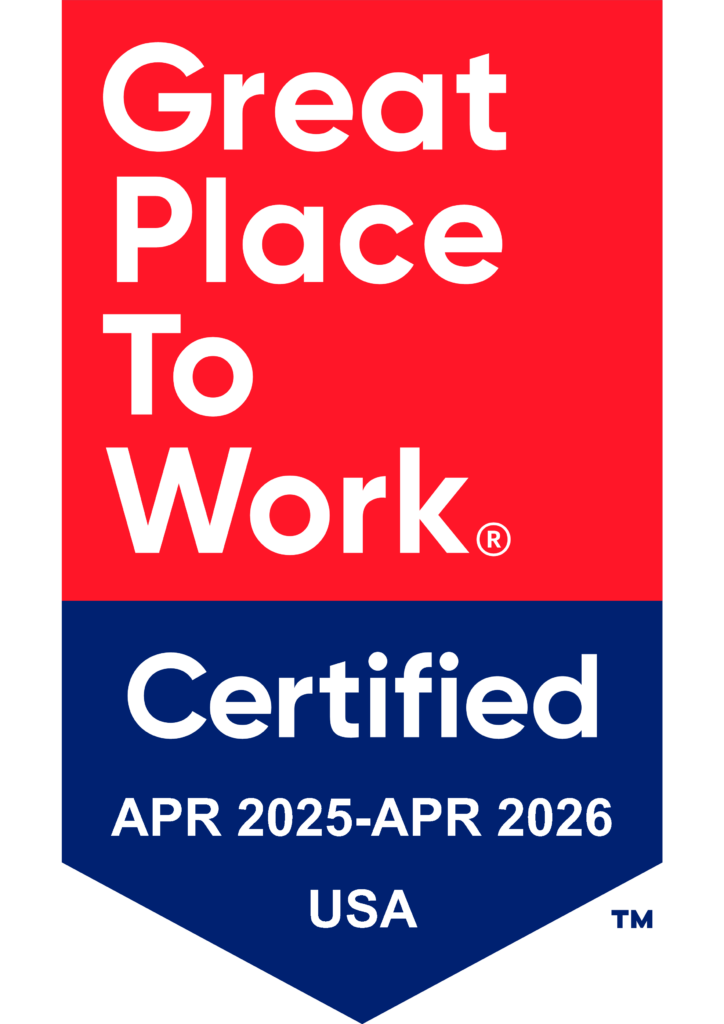 Certified Great Place To Work award badge