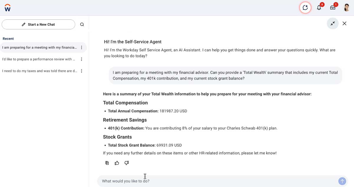 cross workday self service agent