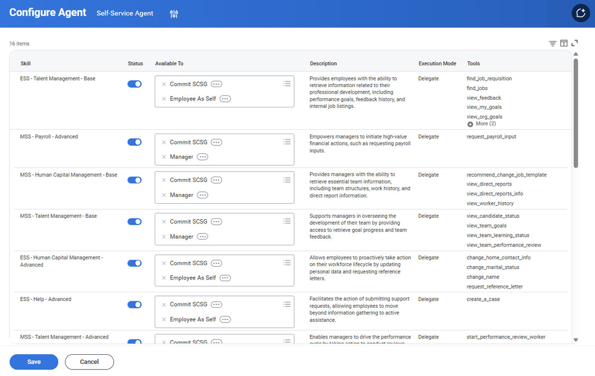 07 workday self service agent configure